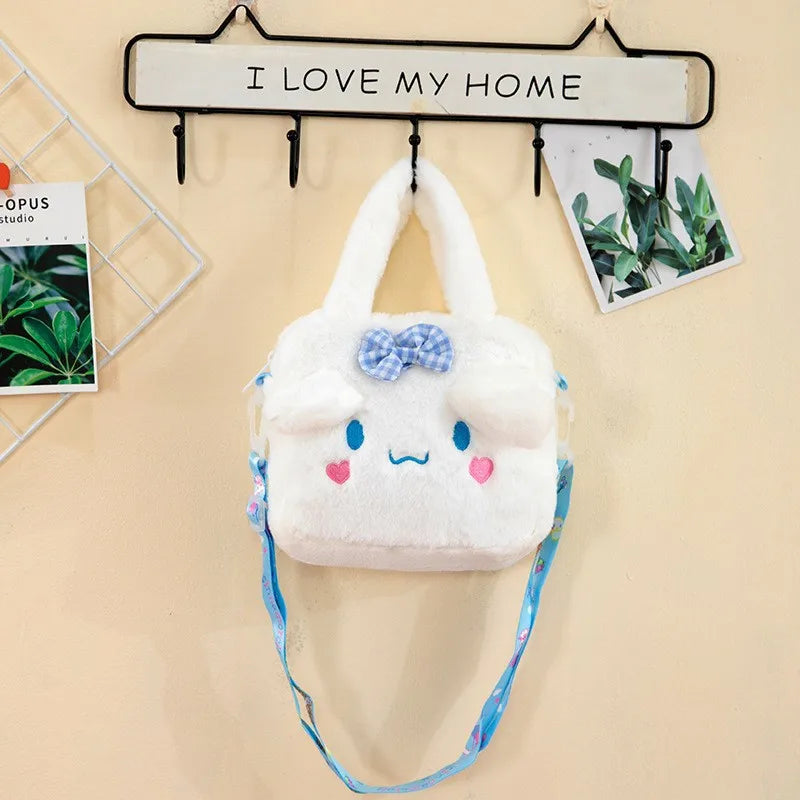 Hello Kitty Sanrio Kawaii Plüsch-Tasche – Tragbare Umhängetasche, Kosmetiktasche & Geschenk für Mädchen & Damen