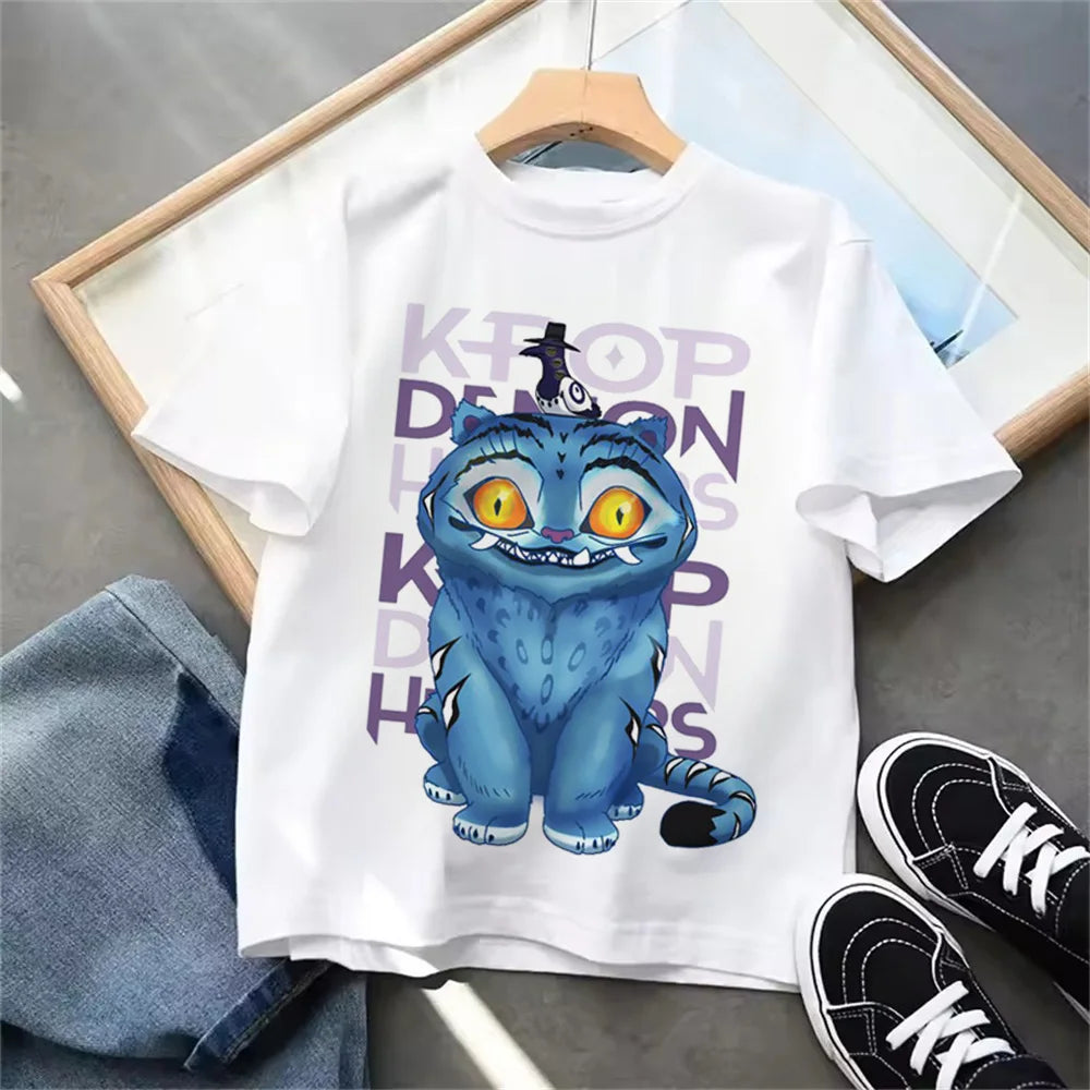 "Kpop Demon Hunters" T-Shirt – Lässiges Sommer-T-Shirt für Kinder