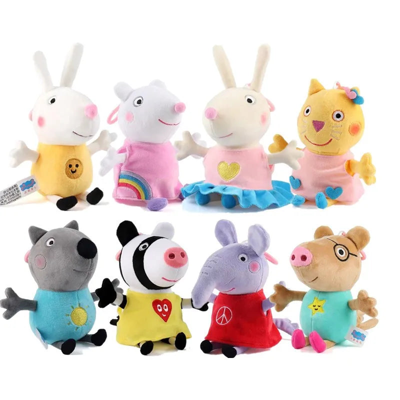 Peppa Pig Plüschpuppe (19 cm) – Weiche Kinder Plüschfigur mit Peppa, George, Suzy & Co.