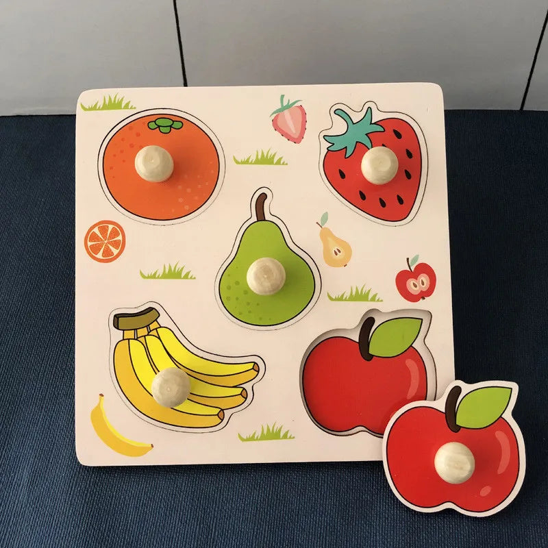 Montessori Holzspielzeug für Babys (1-3 Jahre) – Lernpuzzle & Entwicklungsspiel für kleine Entdecker!