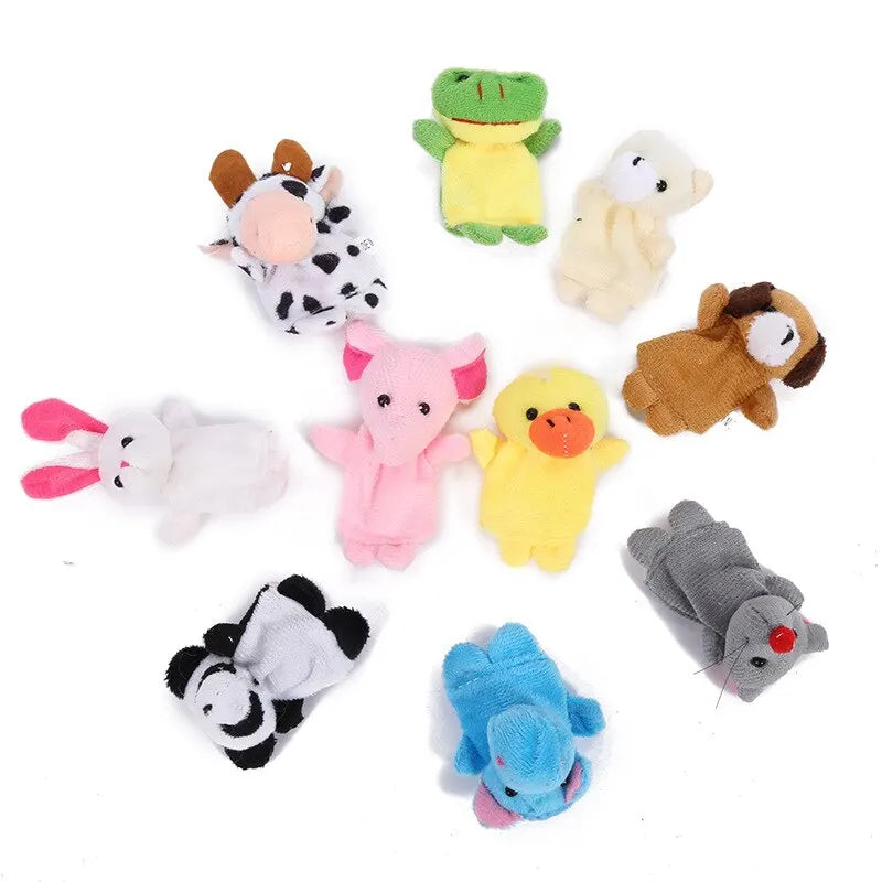 10er Set Tier Fingerpuppen – Fantasievolles Spiel & Frühe Bildung für Kinder