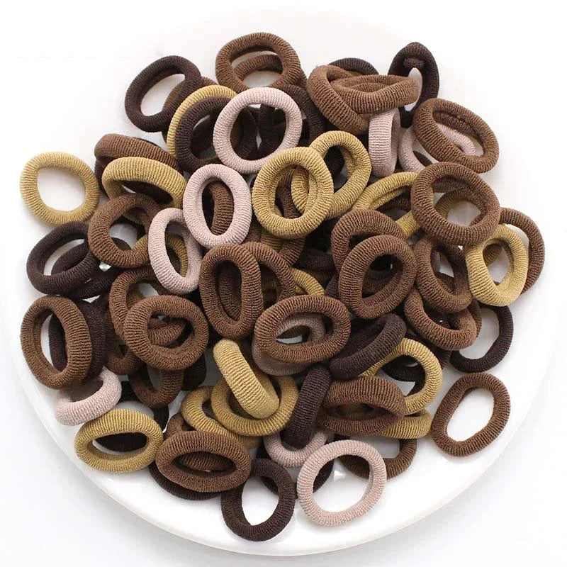 200er Set Bunte Haargummis – Elastische Haarbänder für Kinder