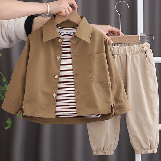 3-teiliges Jungen-Set – Mode für Herbst & Winter