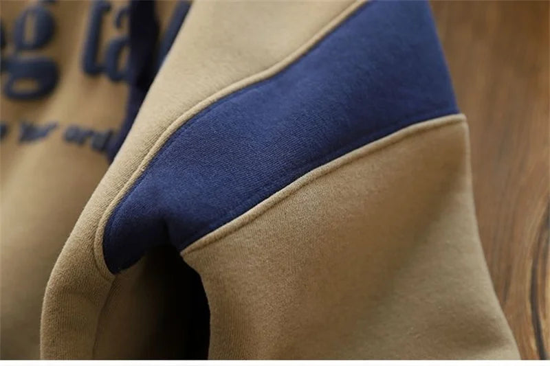 Fleece-Hoodie für Jungen – Warmer Pullover mit Buchstabendruck