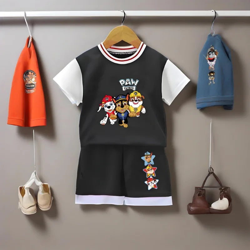 PAW PATROL Sport-Set für Jungen – Atmungsaktives T-Shirt & Shorts für den Sommer