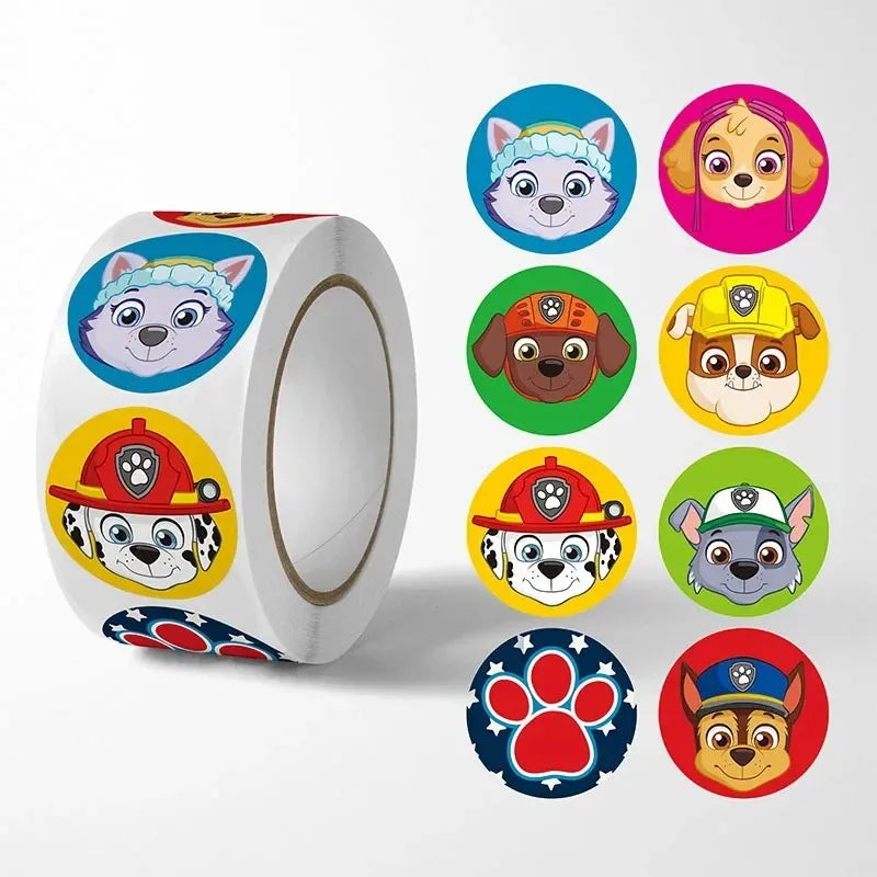 500 Stück Paw Patrol Cartoon Aufkleber – Spannende Belohnung und kreative Dekoration für kleine Helden!