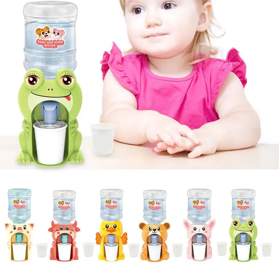 Kinder Mini Wasserspender mit Dualfunktion – Simulationsspielzeug für Wasser, Saft und Milch, Trinkbrunnen, Küchenspielzeug für Jungen und Mädchen, tolles Geschenk