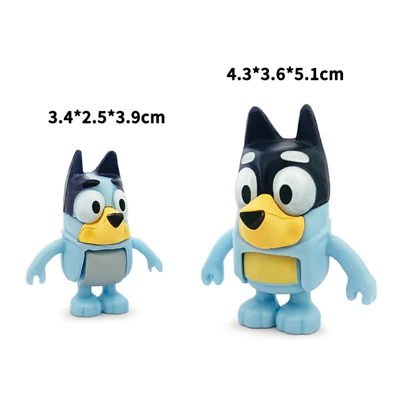 Bluey Bingo Anime Figur 8 Stk. – Das perfekte Spielzeug für kleine Abenteurer!