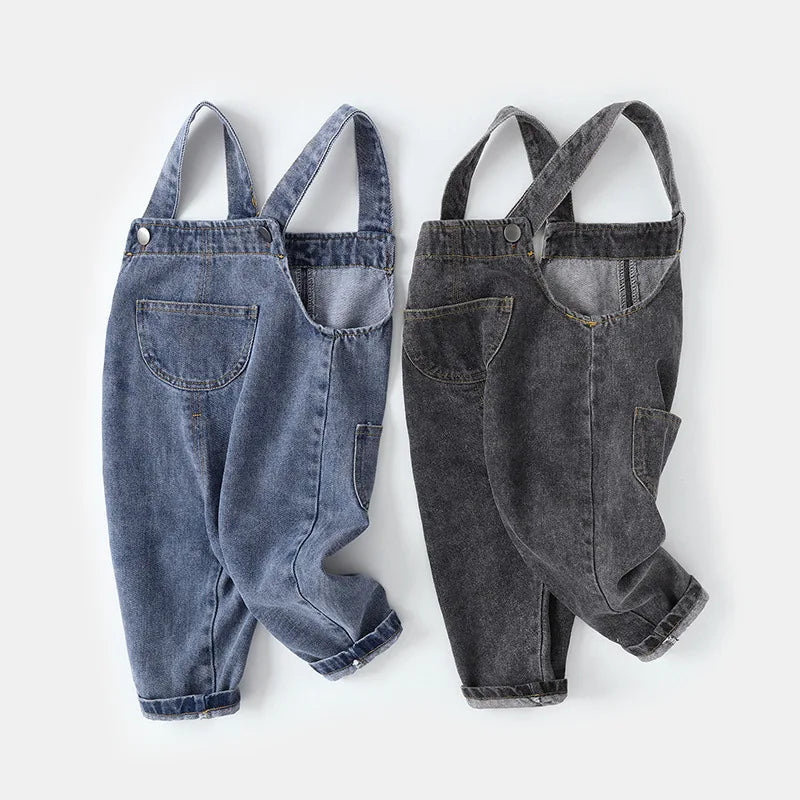 Unisex-Denim-Overall – Lässiger Kurz-Style für Babys und Kleinkinder