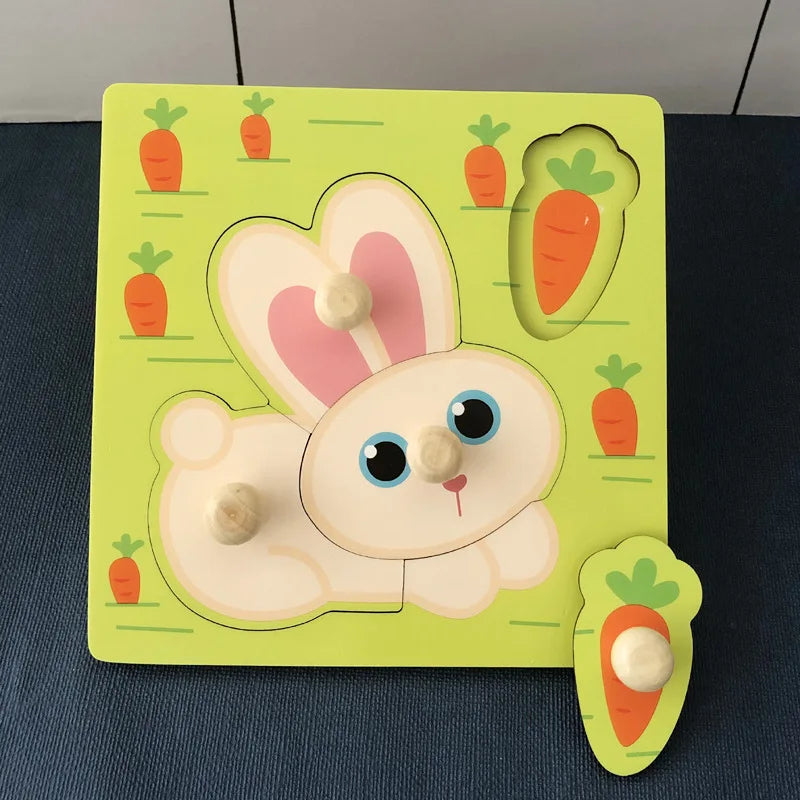 Montessori Holzspielzeug für Babys (1-3 Jahre) – Lernpuzzle & Entwicklungsspiel für kleine Entdecker!
