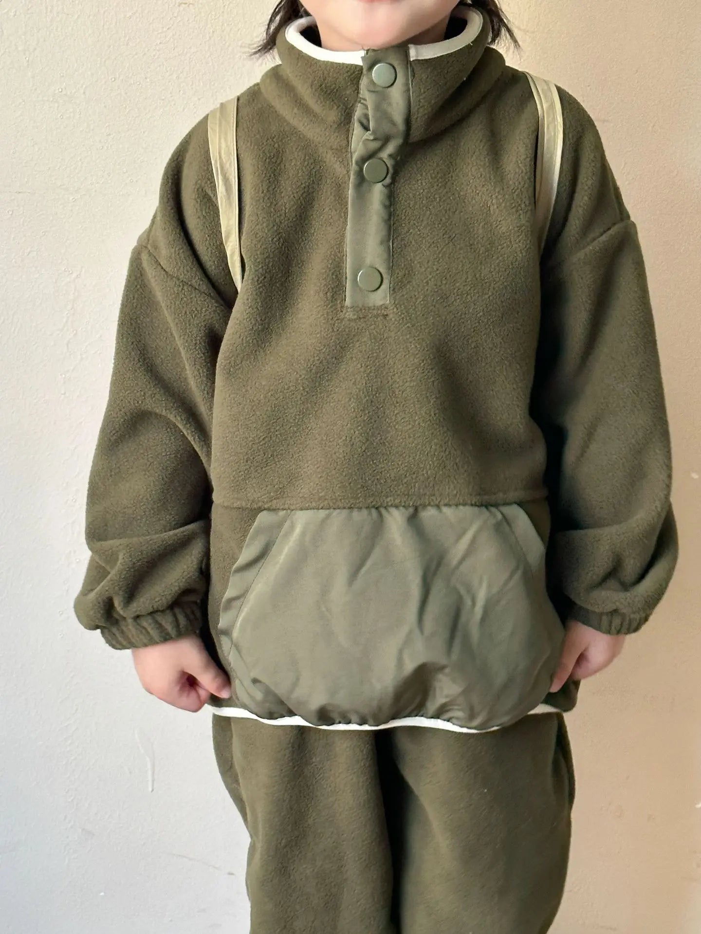 Kinder Anzug Polar-Fleece-Sweatshirt-Set – Extra warmer Winteranzug für Kinder