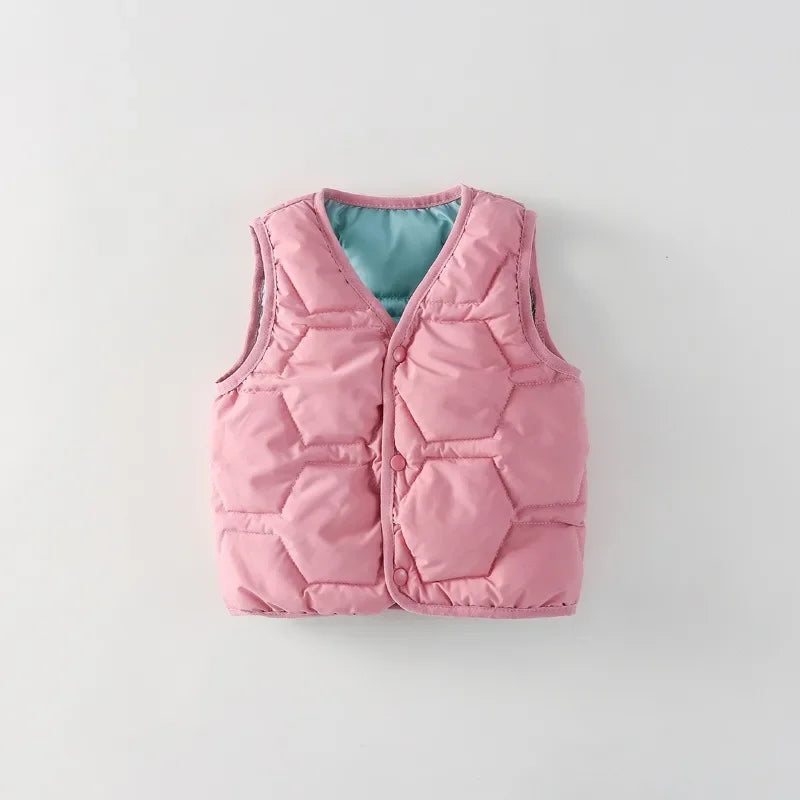 Unisex Winter-Weste für Kinder – Warme, gefütterte Weste für Babys und Kleinkinder