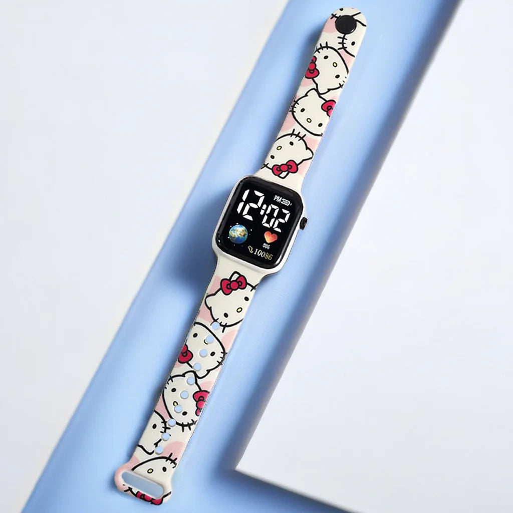MINISO Digitaluhr Stitch & Hello Kitty – Coole Kinderuhr für Jungen und Mädchen