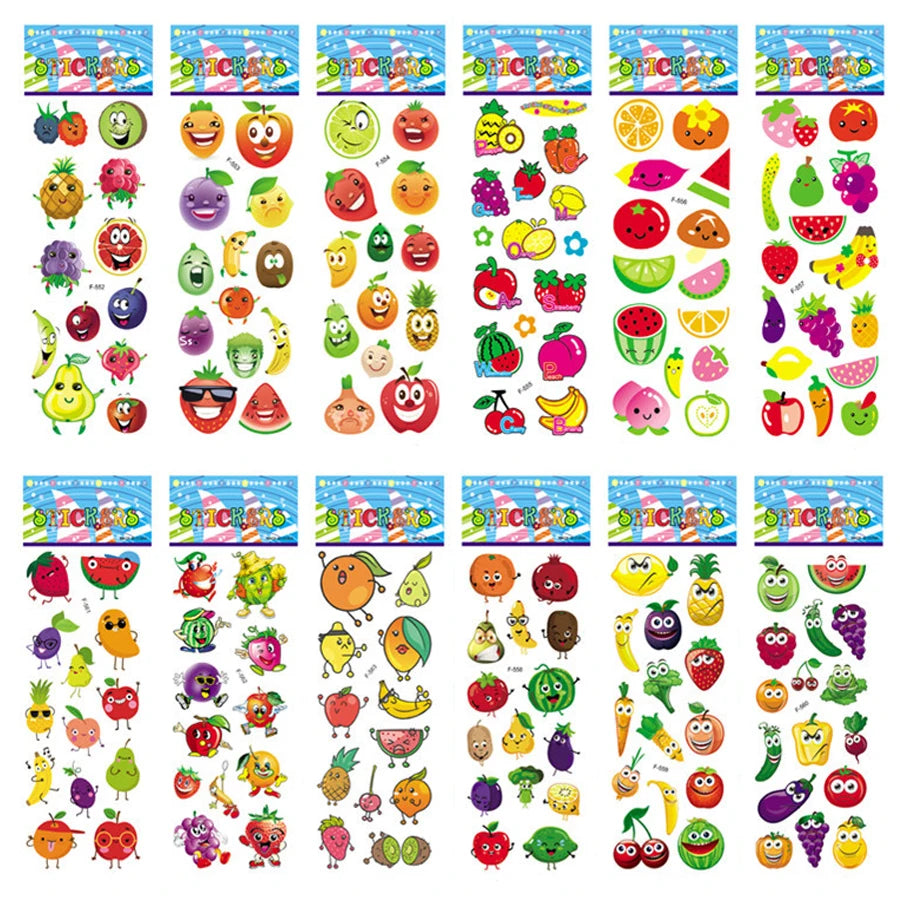 5 Blatt Bauschige Kinderaufkleber – Perfekt für Geburtstag, Weihnachten & Co.!