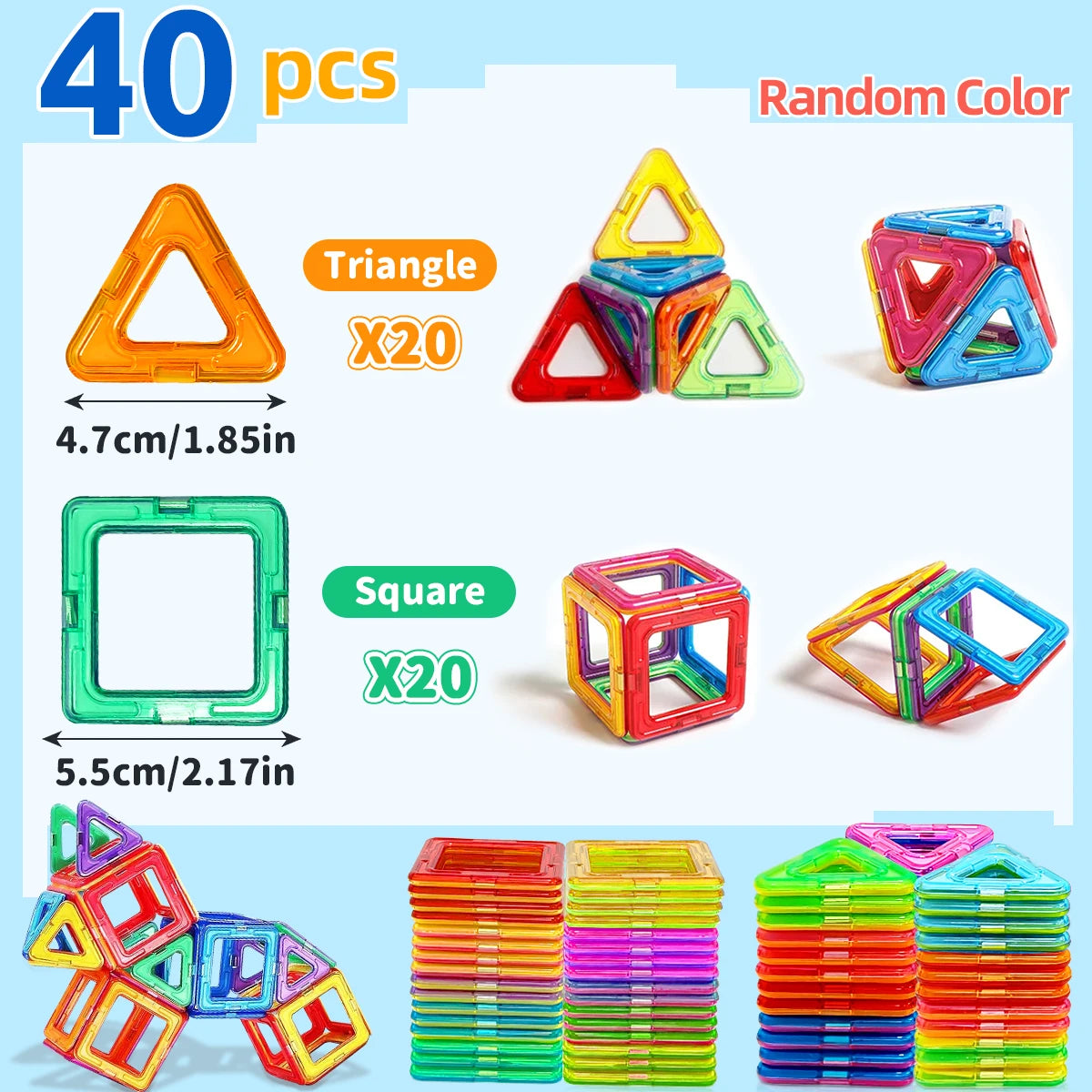 Magnetische Bausteine für Kinder – Kreatives STEM-Konstruktionsspielzeug