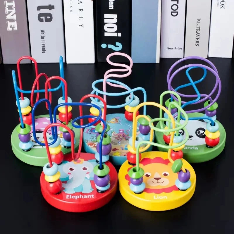 Montessori Holz Achterbahn & Perlenlabyrinth – Das clevere Lernspielzeug für kleine Mathe-Entdecker!