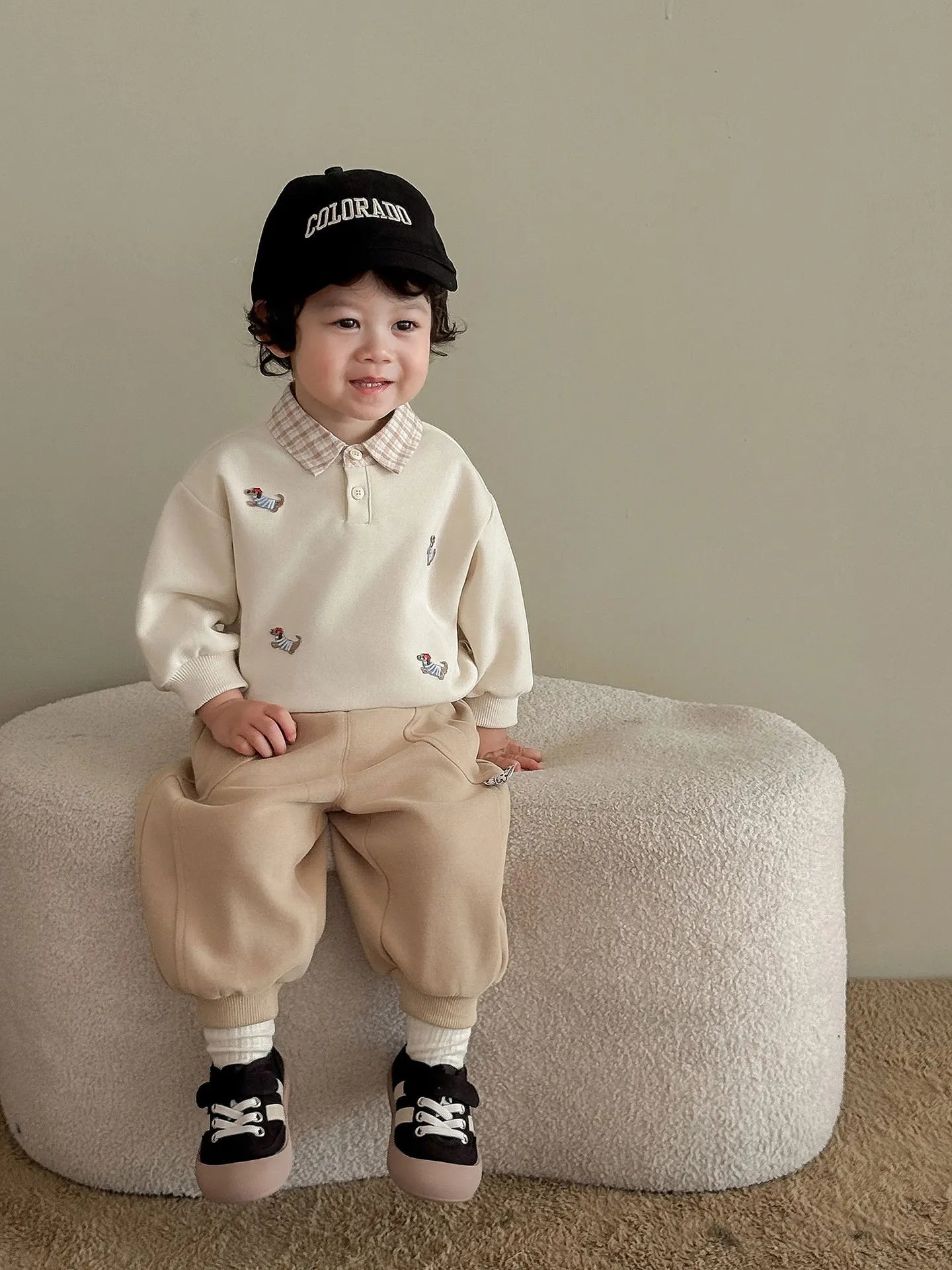 Two-Piece-Pullover für Jungen – Cartoon-Hoodie für den Herbst