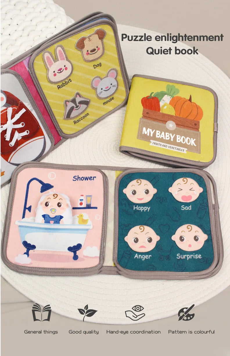 Montessori Busy Book – Das perfekte Frühpädagogik-Softbook für Kinder von 0 bis 4 Jahren