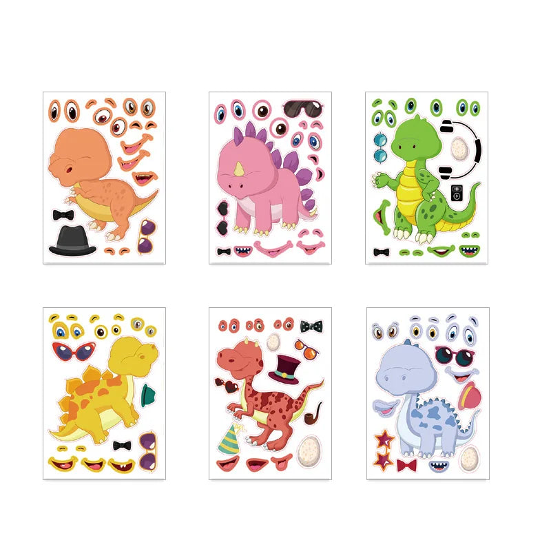 6-Blatt Bauernhof-Tieraufkleber – Kreatives DIY-Spielzeug für kleine Tierfreunde!