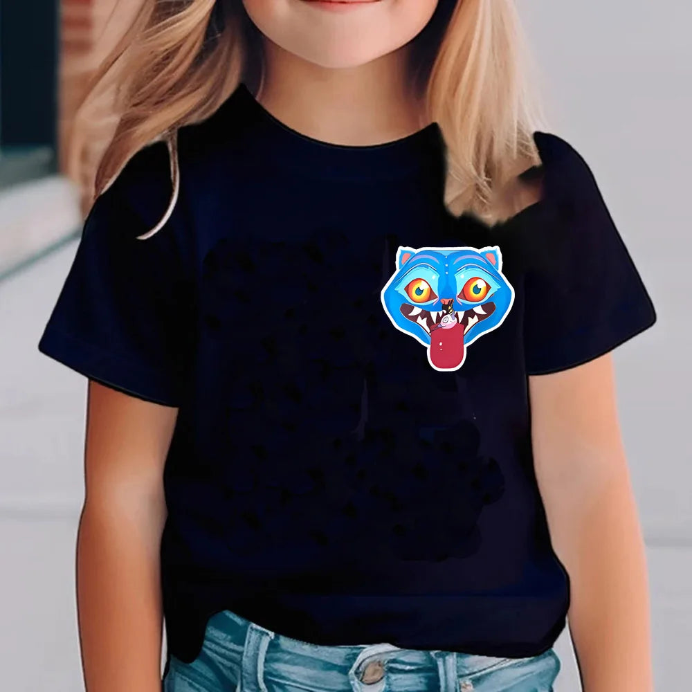 Kinder T-Shirt „Kpop Demon Hunters“ – Cooles T-Shirt mit verschiedenen Kpop Motiven
