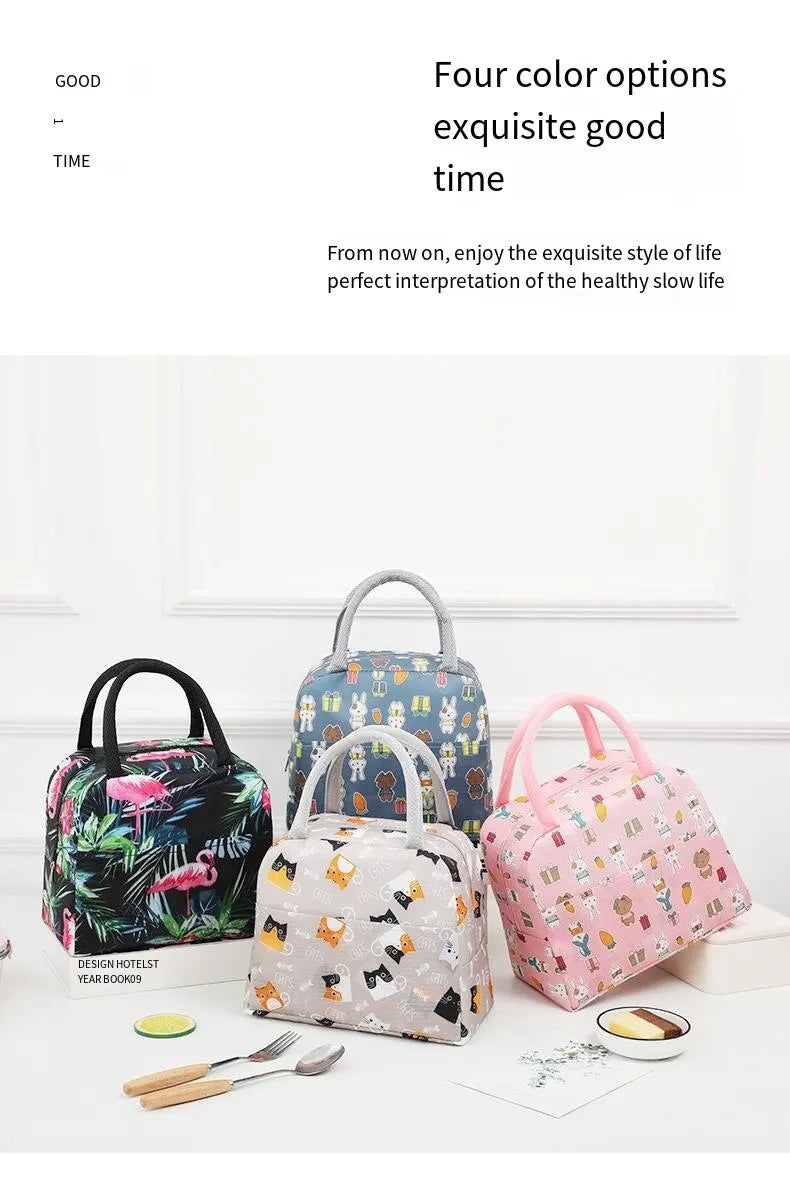 Cartoon Kinder Lunchbox Tasche – Isolierte tragbare Bento Tasche
