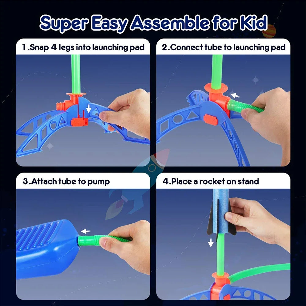 Pump - Rakete  Lass die Kids den Himmel erobern mit unserer coolen Kinder Outdoor Rakete!