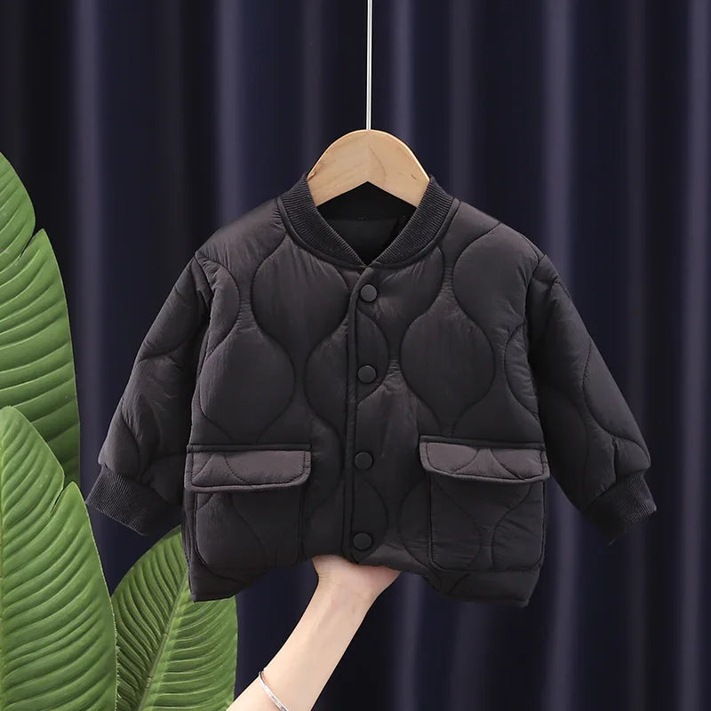 Stylisches Set für Jungen – Herbst & Winter Warmer Wintermantel & Hose