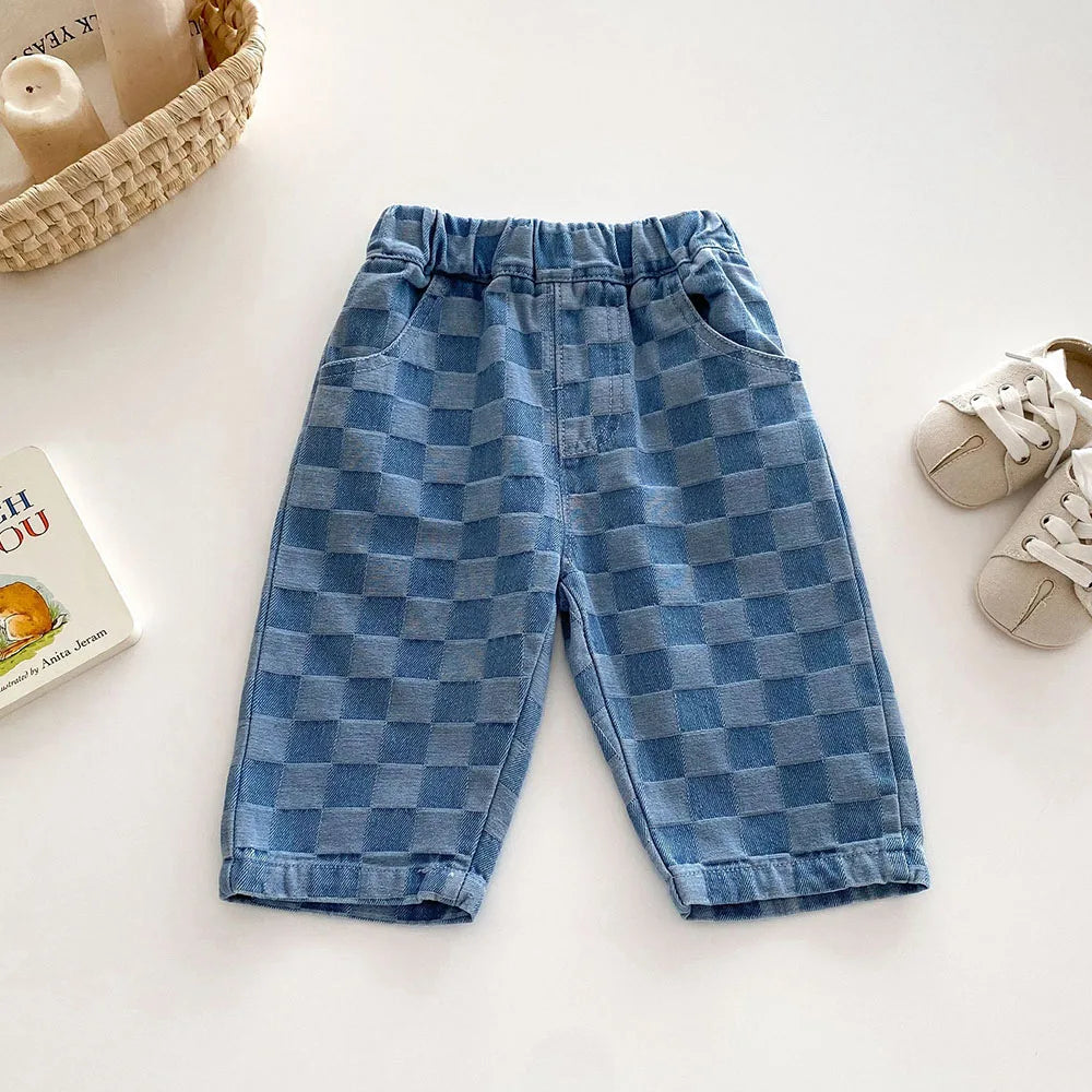 Unifarbene Hose – Bequeme Freizeithose für Kinder mit elastischem Bund
