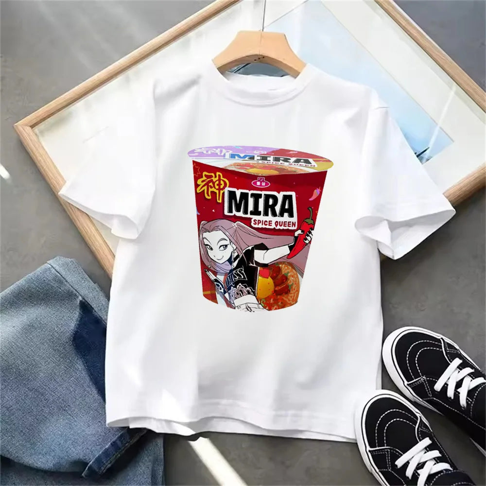 "Kpop Demon Hunters" T-Shirt – Lässiges Sommer-T-Shirt für Kinder