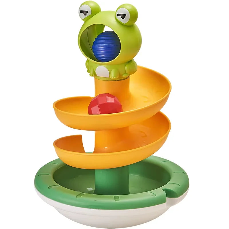 Montessori Regenbogen-Spinturm – Pädagogisches Steck- und Drehspiel für Kinder