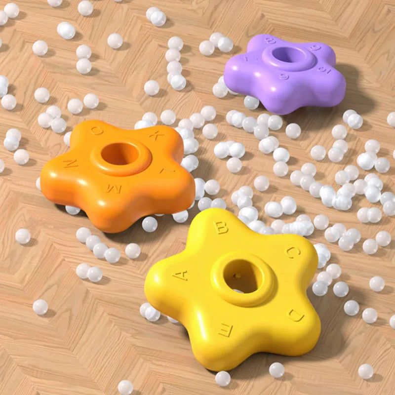 Montessori Regenbogen-Spinturm – Pädagogisches Steck- und Drehspiel für Kinder