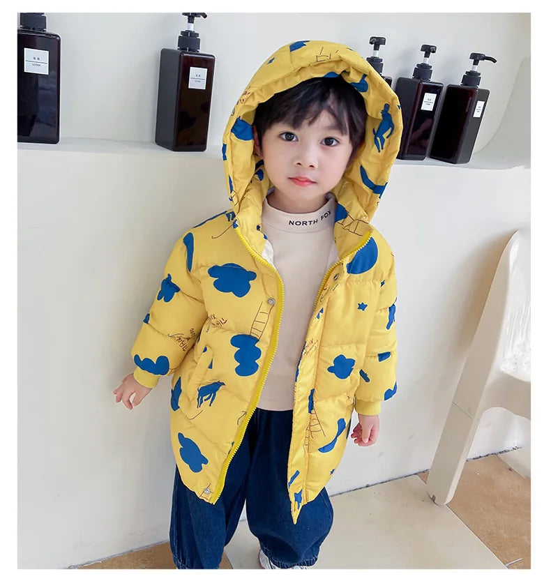 Kinder Daunenjacke – Warmer Wintermantel mit Kapuze für Jungen & Mädchen