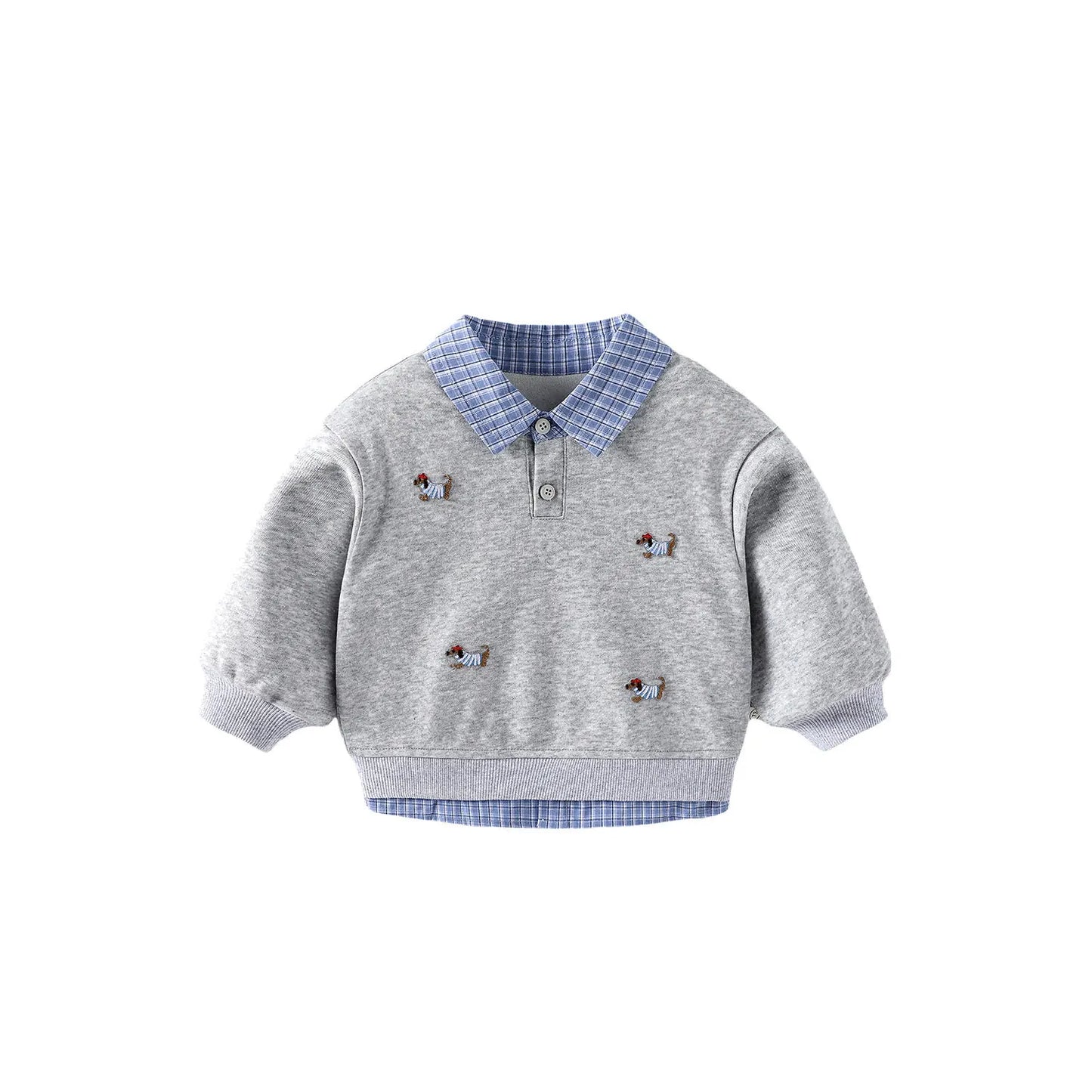 Two-Piece-Pullover für Jungen – Cartoon-Hoodie für den Herbst