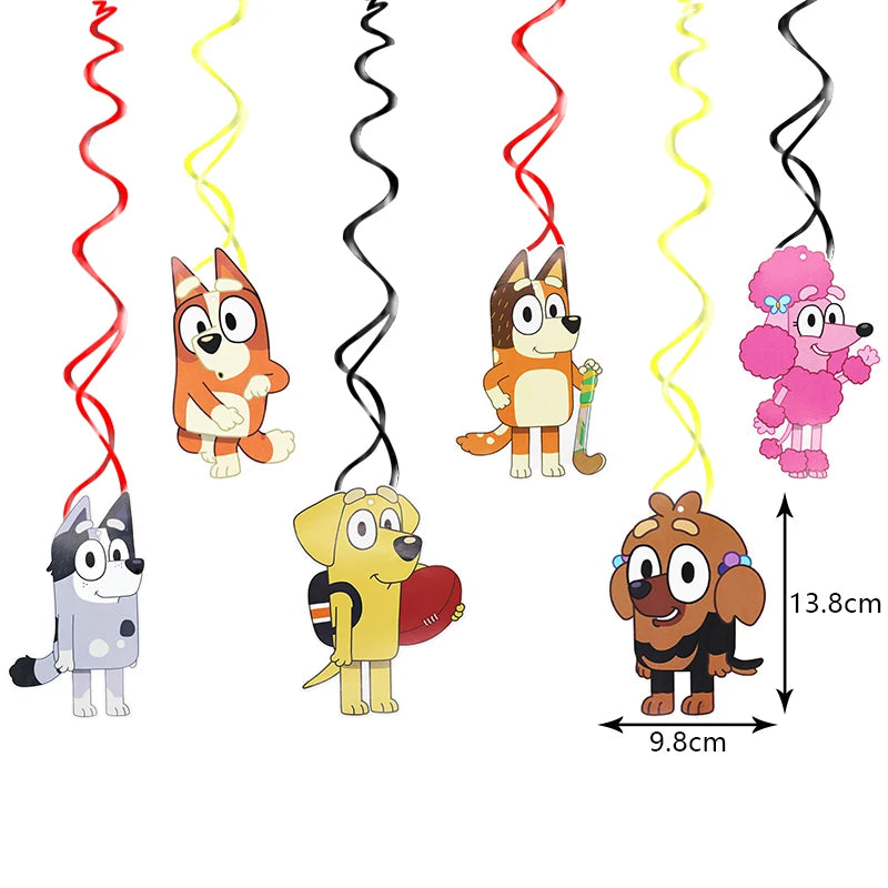 Bluey Geburtstag Deko-Set – Ballons & Partyzubehör für Kinder