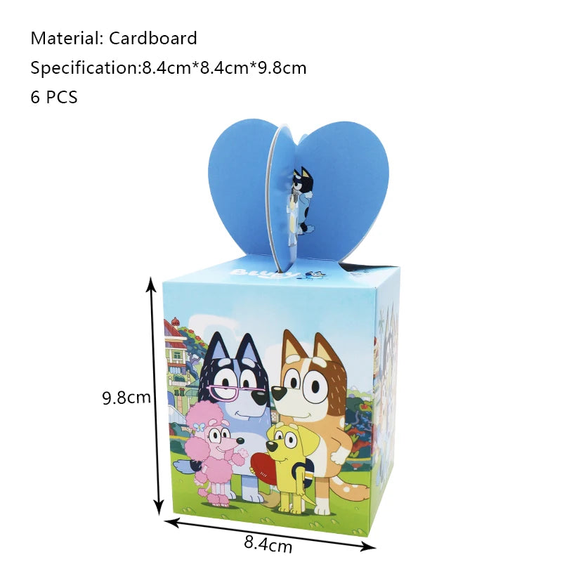 Bluey Geburtstag Deko-Set – Ballons & Partyzubehör für Kinder
