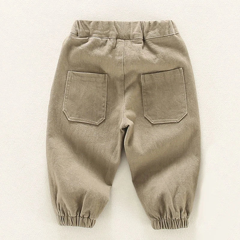 Lässige Jogginghose für Kinder – Bequeme Cargo-Hose mit Kordelzug