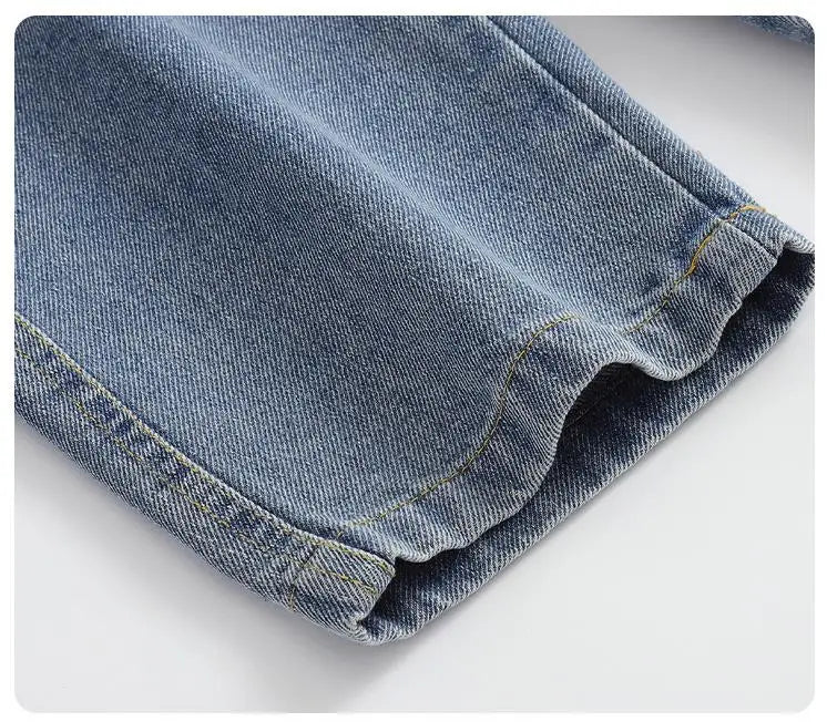 Lässiger Baumwoll-Overall für Babys – Unisex-Hosen mit Trägern für Frühling & Herbst