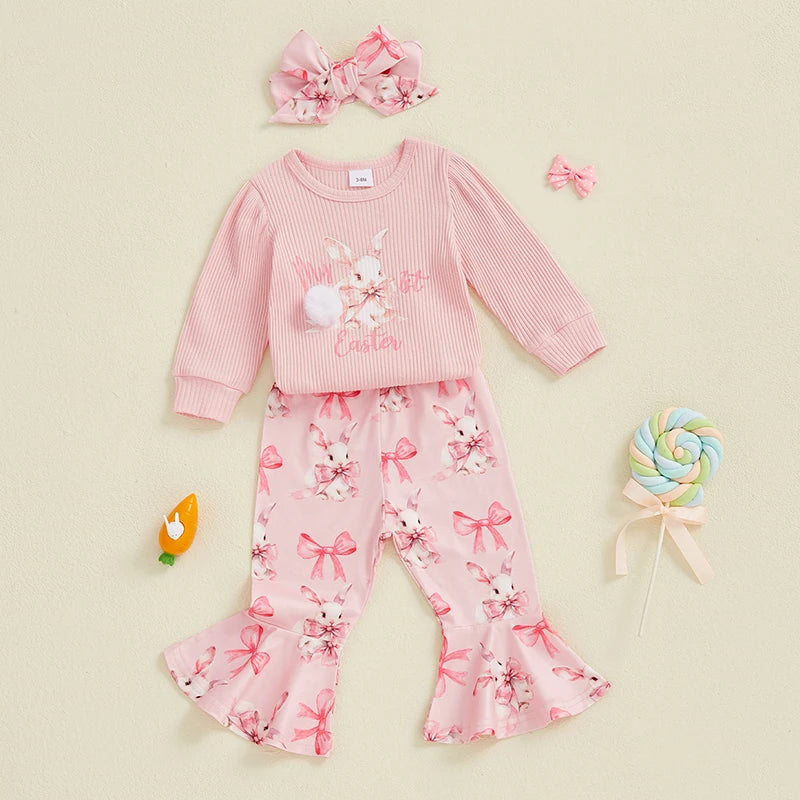 Oster-Outfits für Neugeborene – 3-teiliges Set mit Hasen-Motiv