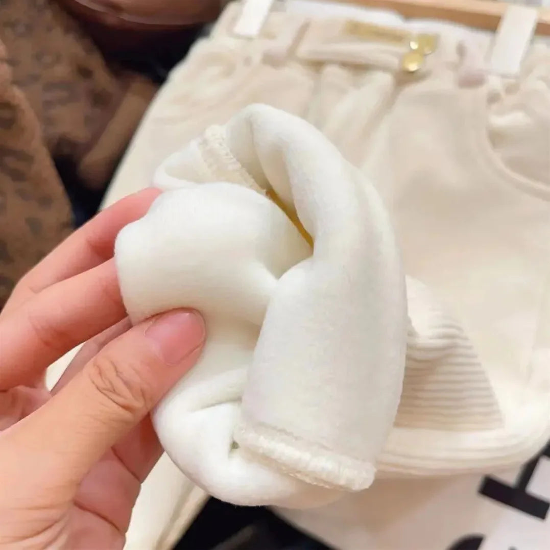 Warme Cord-Hose – Lässige Freizeithose für Kinder mit hohem Bund