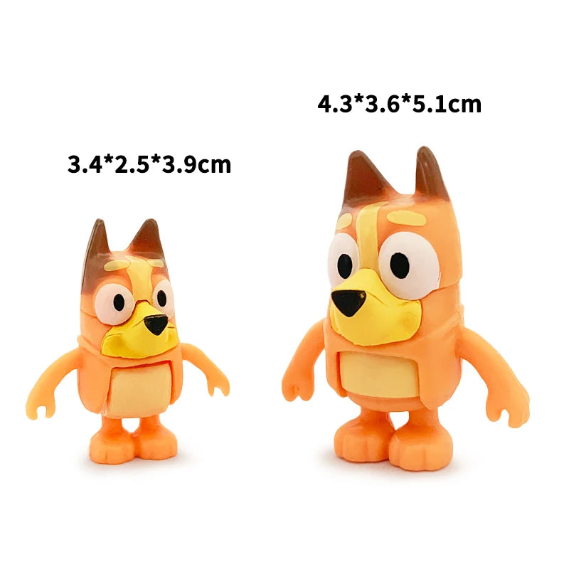 Bluey Bingo Anime Figur 8 Stk. – Das perfekte Spielzeug für kleine Abenteurer!