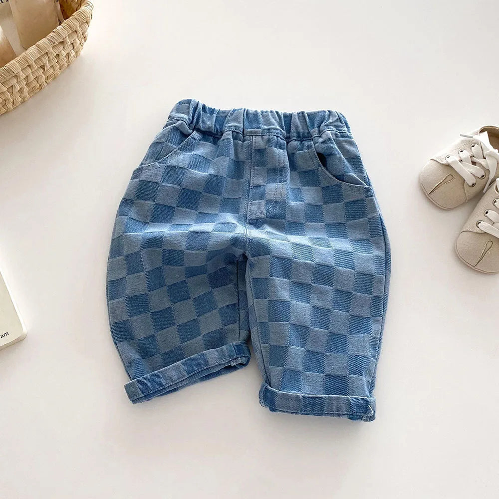 Unifarbene Hose – Bequeme Freizeithose für Kinder mit elastischem Bund