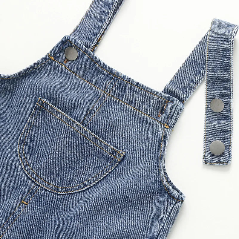 Unisex-Denim-Overall – Lässiger Kurz-Style für Babys und Kleinkinder
