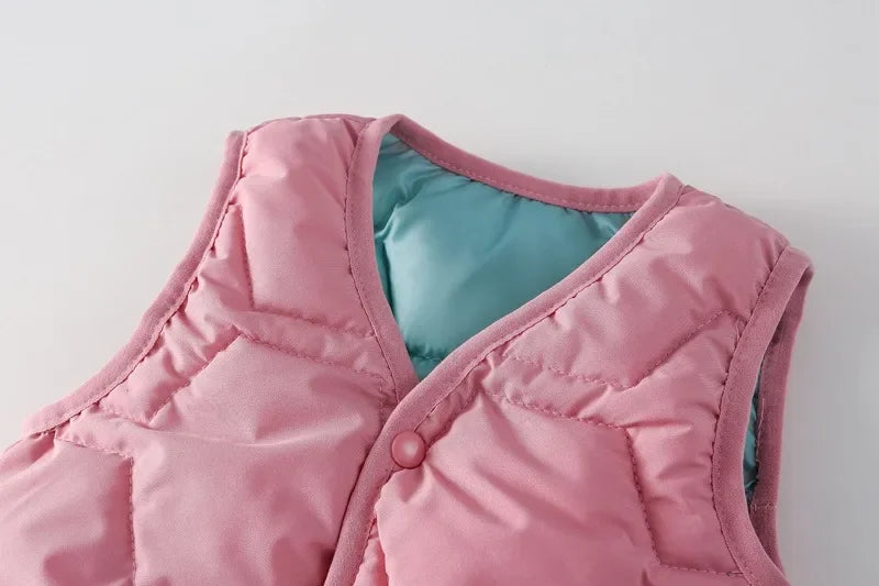 Unisex Winter-Weste für Kinder – Warme, gefütterte Weste für Babys und Kleinkinder