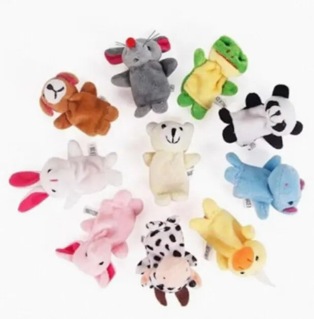 10er Set Tier Fingerpuppen – Fantasievolles Spiel & Frühe Bildung für Kinder