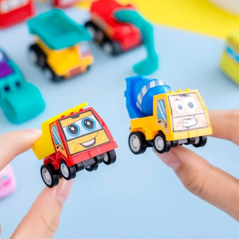 6 Stück Mini Auto Set Kinder Cartoon Spielzeug Geburtstags Geschenk