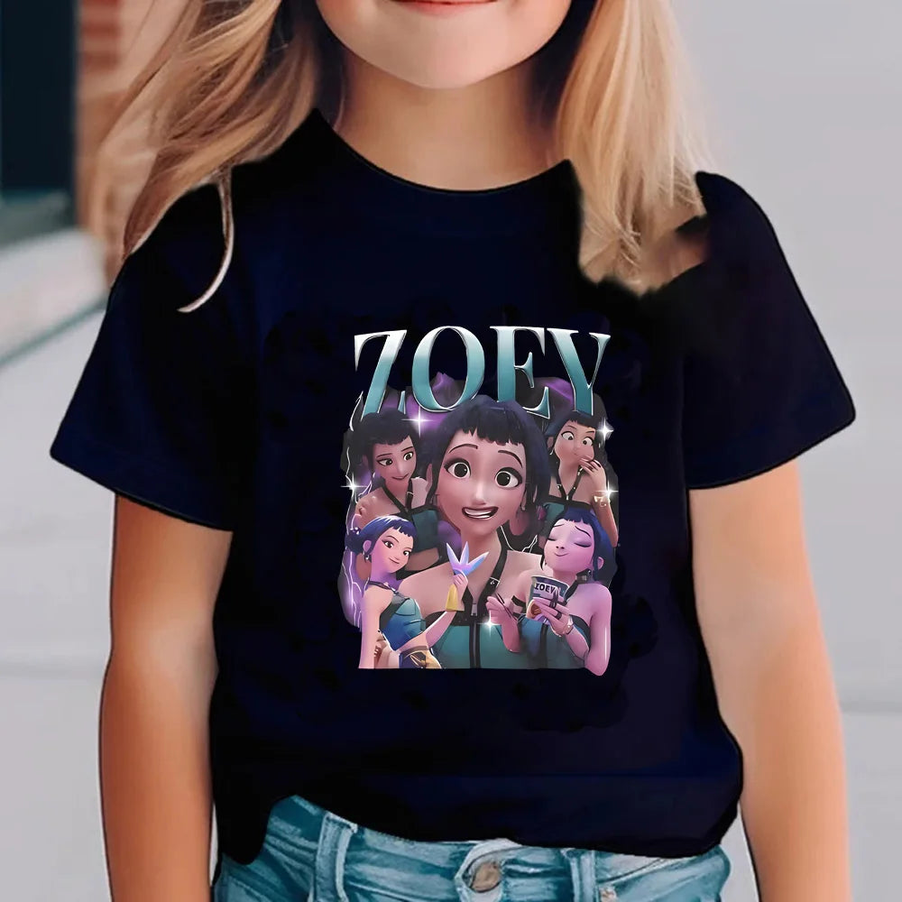 Kinder T-Shirt „Kpop Demon Hunters“ – Cooles T-Shirt mit verschiedenen Kpop Motiven