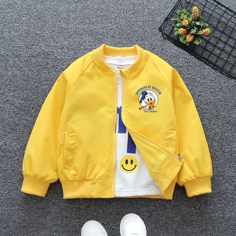 Donald Duck Jacke – Modische Windbreaker für Baby Jungen & Mädchen