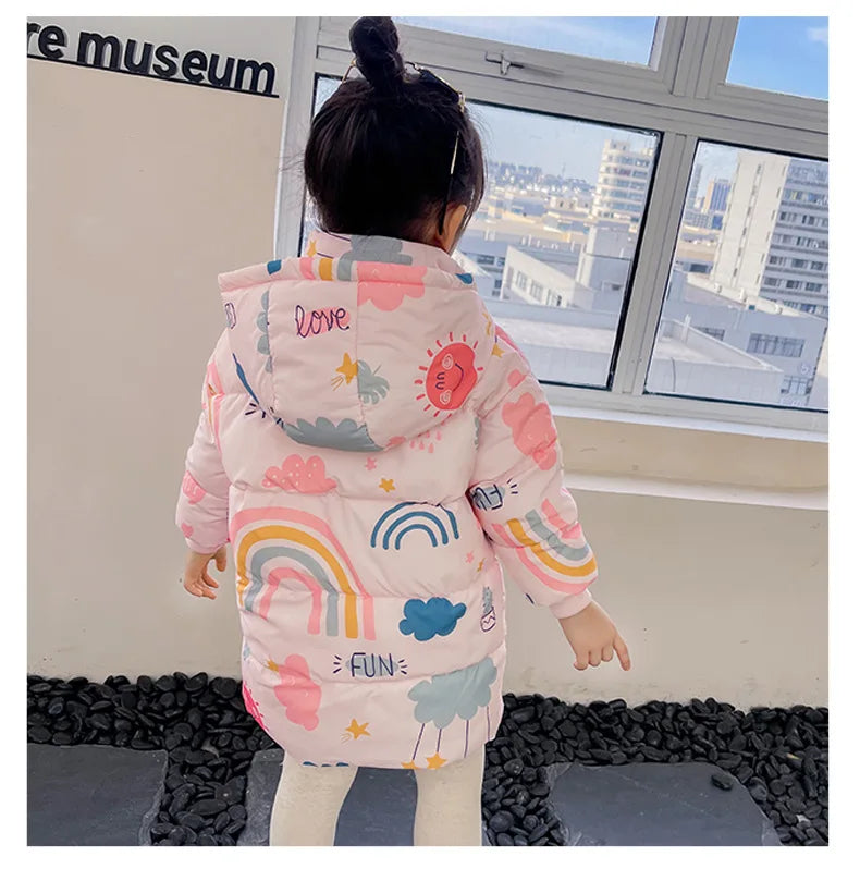 Kinder Daunenjacke – Warmer Wintermantel mit Kapuze für Jungen & Mädchen