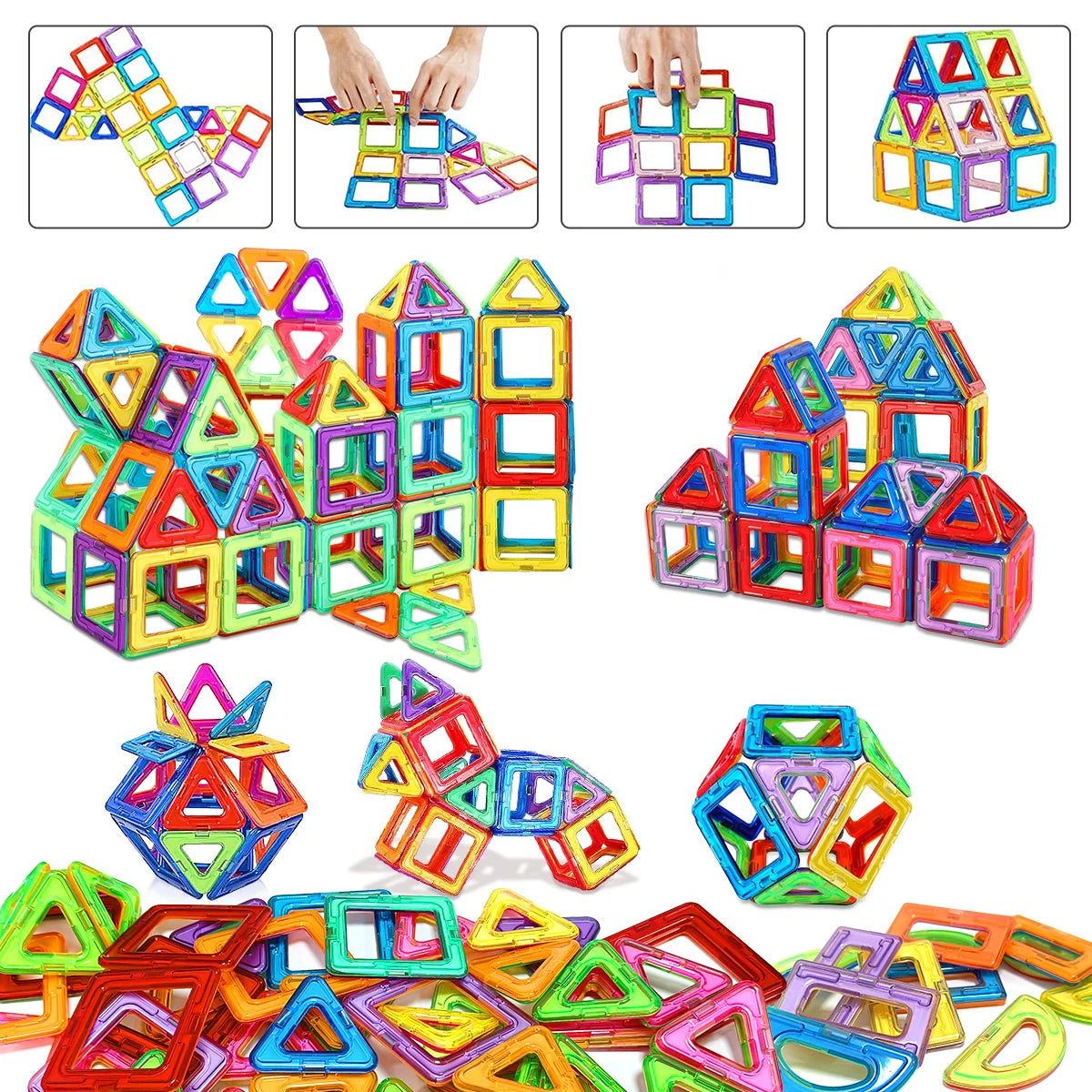 Magnetische Bausteine für Kinder – Kreatives STEM-Konstruktionsspielzeug