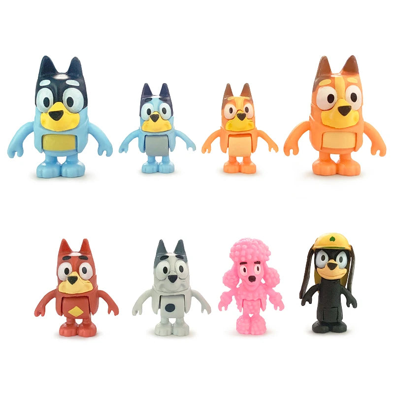 Bluey Bingo Anime Figur 8 Stk. – Das perfekte Spielzeug für kleine Abenteurer!